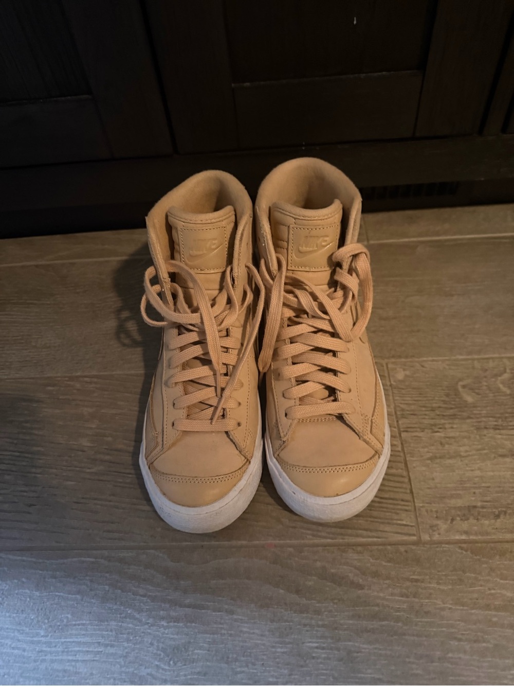 Nike Women's Mid High Top Sneakers in Vachetta Tan
